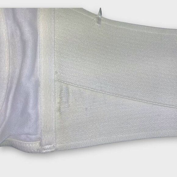 Lilyette 929 Womens Bra Sz 42DD Tailored Strapless Minimizer Bra White Wedding‎ - Picture 7 of 9